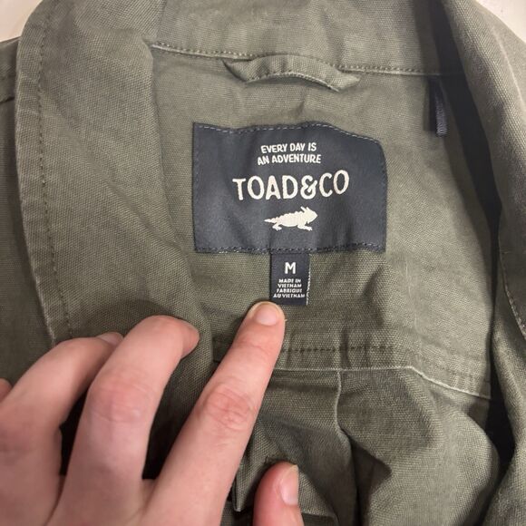 Toad & Co Women’s Earthworks Huxley Jacket Green Organic Cotton Gorpcore M - Picture 5 of 11